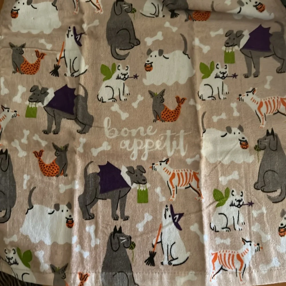 Dog Print Kitchen Towel